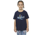 Disney Girls Lilo And Stitch Characters Cotton T-Shirt (Navy Blue) - BI47717
