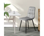 Levede 4x Dining Chairs Kitchen Chair Lounge Room Padded Seat PU Faux Leather