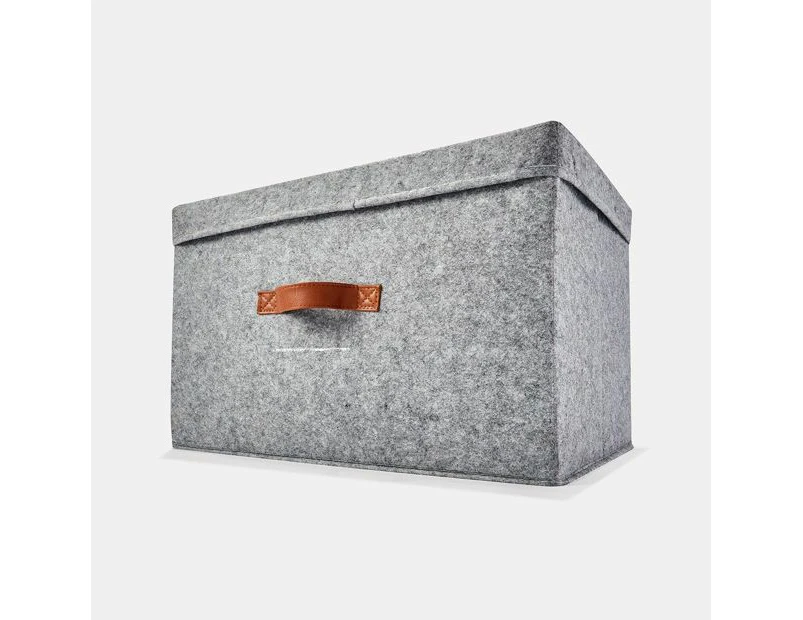 Grey Felt Box - Anko - Grey