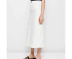 Target Denim Maxi Skirt - White