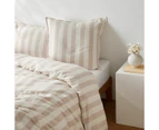 Target Reid Stripe Linen/Cotton European Pillowcase - Neutral