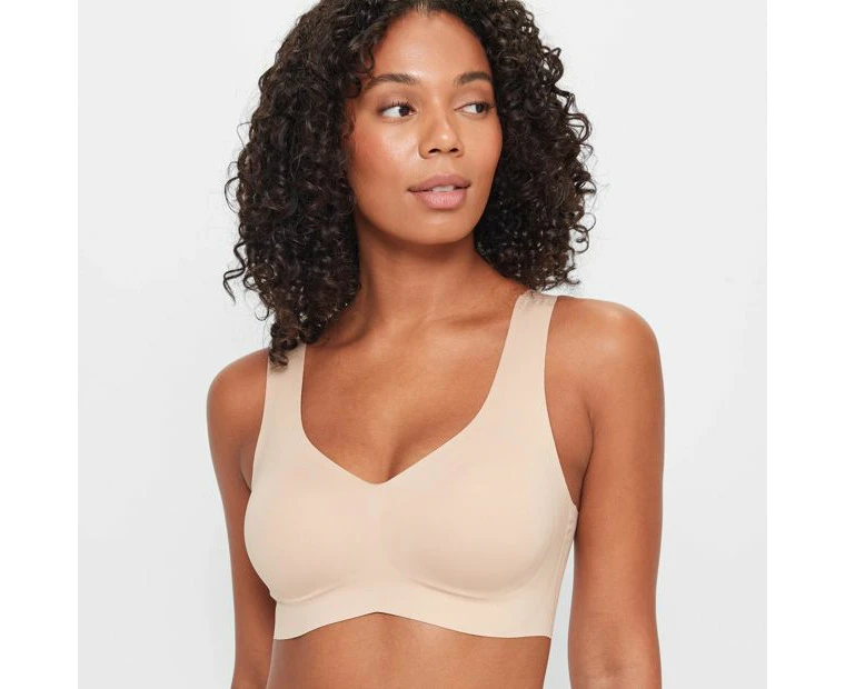 Target No Show Bonded Crop Top - Neutral