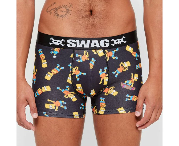 Swag Trunks - Bart Simpson - Black