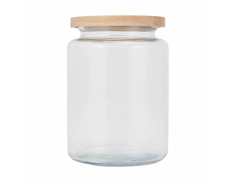 Glass Jar with Wood Lid, 4L - Anko