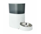 Automated 5L Pet Feeder, White and Grey - Anko