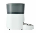 Automated 5L Pet Feeder, White and Grey - Anko