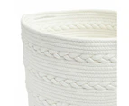 Round Rope Basket - Anko - White