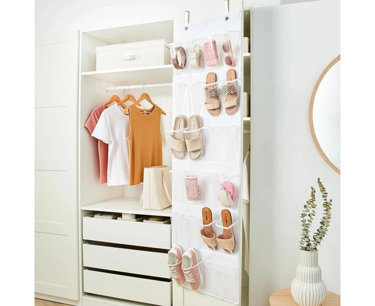 Behind the Door Shoe Storage, Clear - Anko