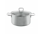 Stainless Steel Casserole, 24cm - Anko