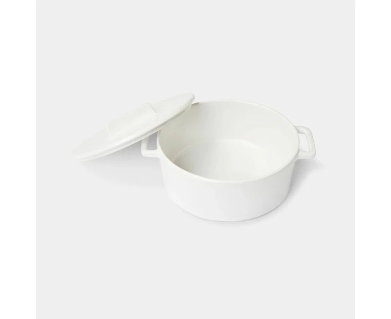 Round Casserole - Anko - White