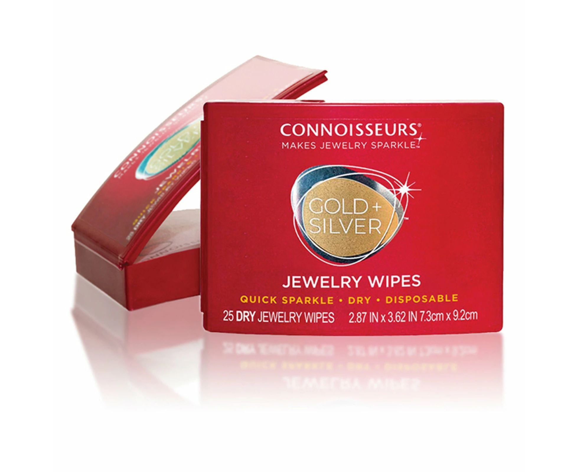 Connoisseurs Jewelry Wipe Compact 25 Wipes - Red : Target