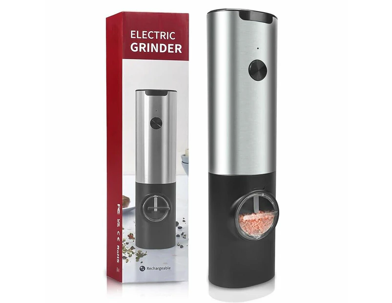USB Rechargeable Electric Salt Pepper Grinder LED Light