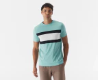 Tommy Hilfiger Men's Colourblock Nantucket Stripe Tee / T-Shirt / Tshirt - Mayon Bead