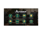 ALFORDSON Outdoor Furniture Garden Patio Chairs Table 4PCS Set Wicker Dark Grey