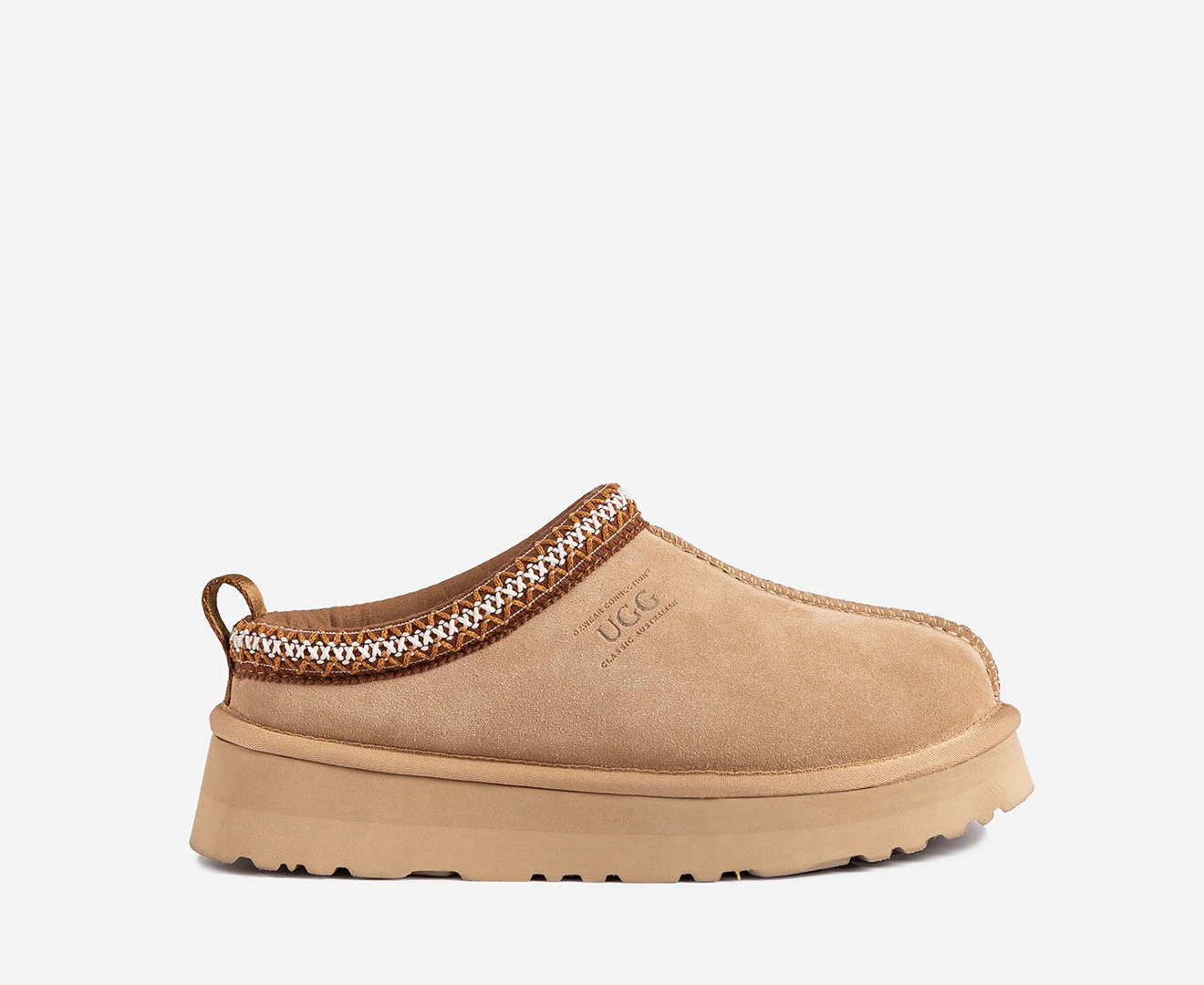 OZWEAR Connection Unisex Sydney Platform Slippers - Sand