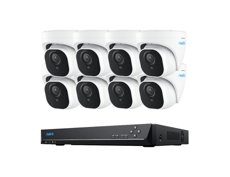 Reolink 16 Channel 4K PoE Security Camera System Outdoor CCTV RLK16-820D8-A