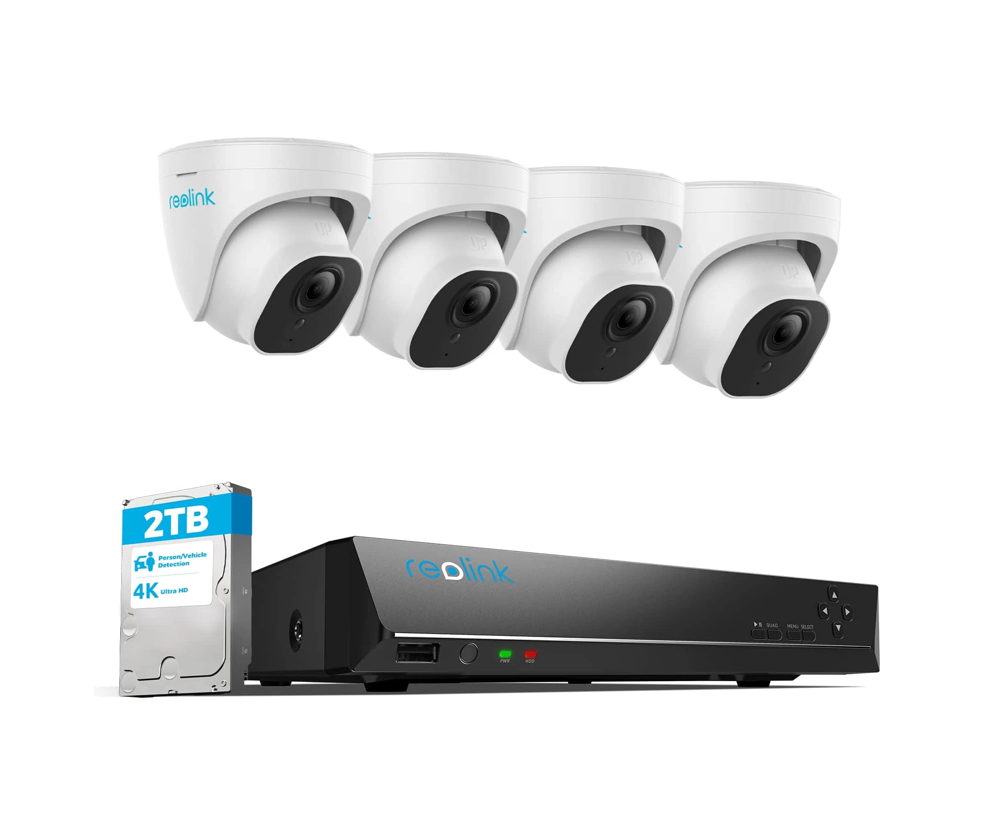 Reolink 4K 8 Channel PoE Outdoor Security Camera System RLK8-800D4