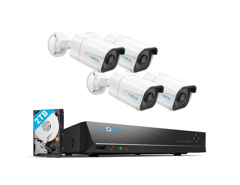 Reolink 8 Channel POE 8MP Outdoor Security Camera System RLK8-800B4