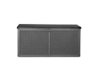 Livsip Outdoor Storage Box Bench 310L Cabinet Container Garden Deck Tool Grey