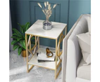 UNHO Sintered Stone Coffee Table Side End Tables Square White