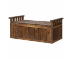 ALFORDSON Wooden Garden Bench Outdoor Storage Box Chest Tool Sheds Charcoal XL