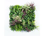 YES4HOMES 4 Artificial Plant Wall Grass Panels Vertical Garden Foliage Tile Fence 50X50 CM