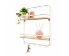 Over The Door Shelf and Hooks - Anko