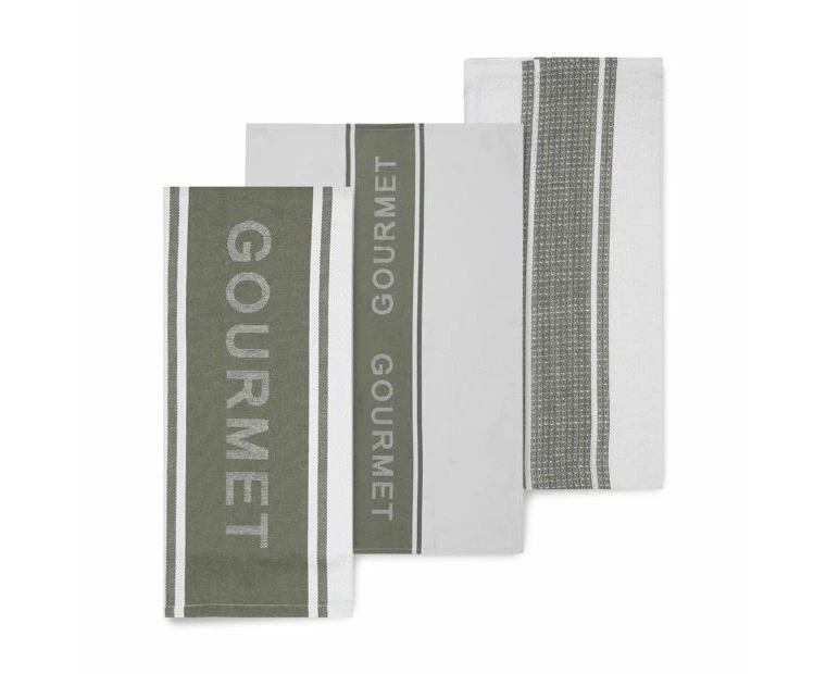 Gourmet Jumbo Tea Towels, 3 Pack - Anko