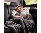 Travel Blanket and Pillow - Anko - Grey