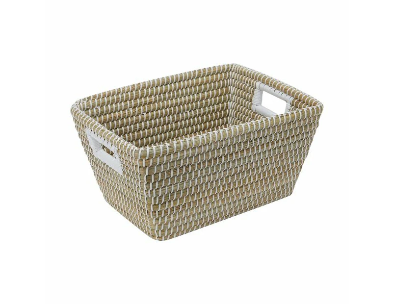 Rectangle Coil Basket - Anko - White