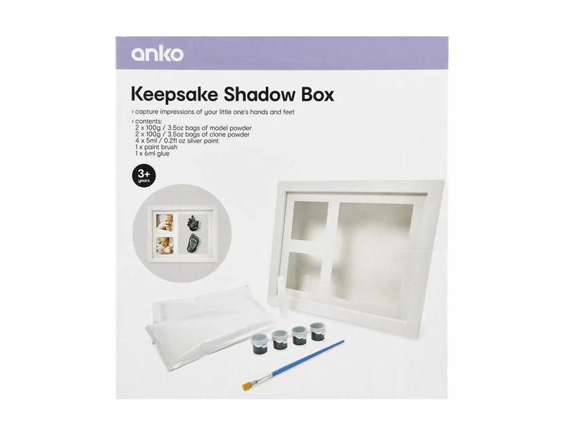 Keepsake Shadow Box Set - Anko - White