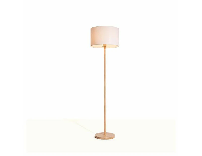 Carter Wood Floor Lamp - Anko - Gold