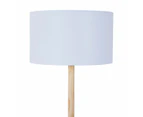 Carter Wood Floor Lamp - Anko - Gold