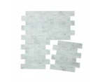 Self Adhesive 3D Tiles, 5 Pack - Anko - White