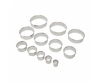 Round Cookie Cutters, Set of 12 - Anko