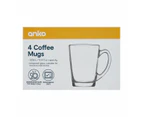 Coffee Mugs, 4 Pack - Anko