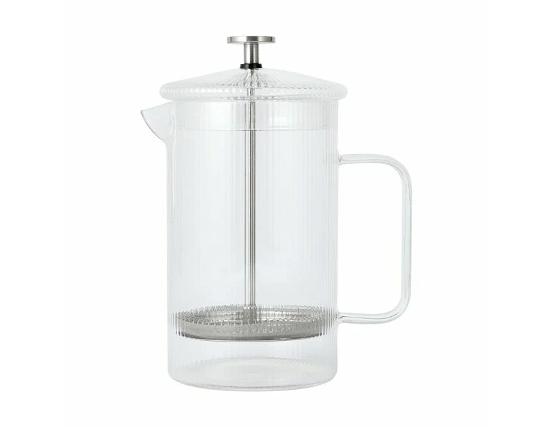 Linear Coffee Plunger, 8 Cup - Anko - Clear