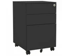 vidaXL Mobile File Cabinet Anthracite 39x45x60 cm Steel