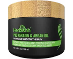 Herbishh Pro Keratin Argan Oil Hair Mask Cream - 150ml