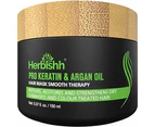 Herbishh Magic Hair Colour Dye Shampoo And Argan Oil Hair Mask Bundle - Grape Red