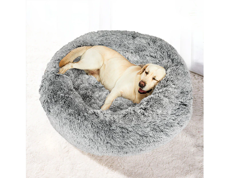 Pawz Pet Bed Memory Foam Dog Donut Calming Nest Fluffy Plush Kennel Soft Warm