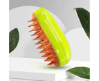 Green 3 In1 Dog Steamer Brush Bath Steamy Pet Brush Electric Spray Cat Brush