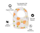 3pcs children's bib, cotton waterproof baby bib, baby saliva towel, gauze saliva bag style4