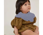 2 sets of solid color 360-degree bib baby saliva towel cotton gauze children's saliva pocket baby bib style1