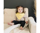 10pcs baby solid color saliva towel cotton triangle scarf maternal and child products newborn bib baby bib
