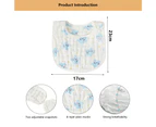 3pcs children's bib, cotton waterproof baby bib, baby saliva towel, gauze saliva bag style2