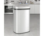 Advwin 50L Motion Sensor Bin Automatic Rubbish Bins Smart Kitchen Waste Trash Can Silver