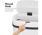 Advwin 50L Motion Sensor Bin Automatic Rubbish Smart Kitchen Waste Trash Can Recycling White