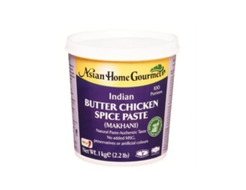 Asian Home Gourmet Paste Spice Butter Chicken Gluten Free 1 Kg Tub