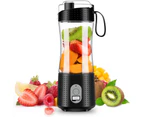 13.5Oz Portable Blender for Shakes and Smoothies - USB Rechargeable with 6pcs 3D Blades